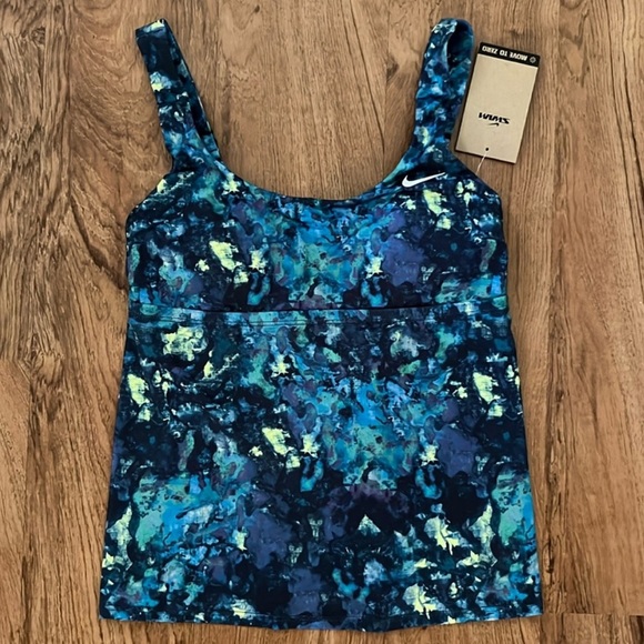 NWT Nike Earth Dye Scoop Neck Tankini - Picture 1 of 9